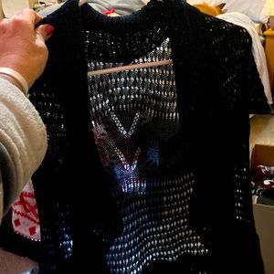 Black cover up other shirts absolutely unique and gorgeous!